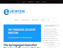 Tablet Screenshot of ejewishphilanthropy.com